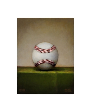 Trademark Global Daniel Patrick Kessler Lone Baseball Canvas Art In Multi
