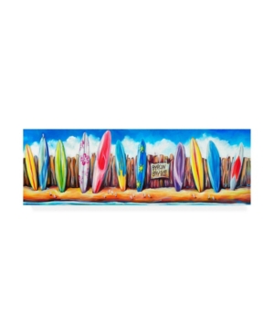 Trademark Global Deborah Broughton Surf Byron Surf Canvas Art In Multi