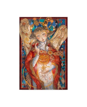 Trademark Global David Galchutt Winter Angel Ornament Canvas Art In Multi
