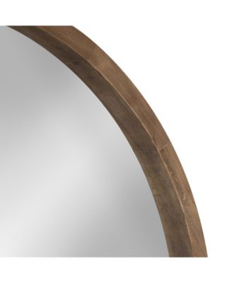 Hutton Round Wood Wall Mirror - 30" x 30"
