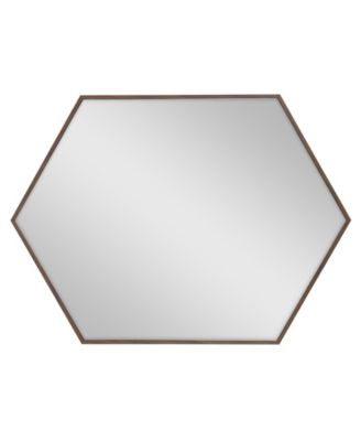 Rhodes Framed Hexagon Wall Mirror - 22" x 31"