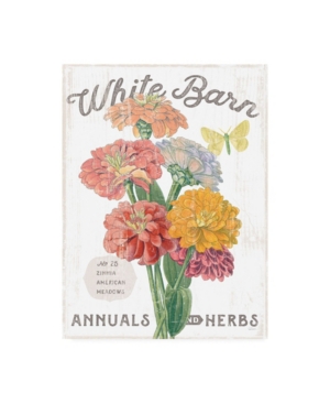 Trademark Global Sue Schlabach White Barn Flowers V Canvas Art In Multi