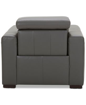 Nevio 39" Leather Power Recliner with Rachet Headrest