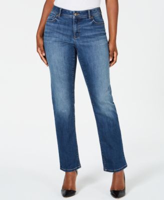 inc curvy fit straight leg jeans