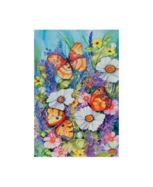 Kathleen Parr Mckenna Butterfly Garden Floating Canvas Art - 20