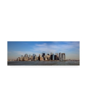 Trademark Global Monte Nagler Lower Manhattan Panorama New York Color Pan Canvas Art In Multi
