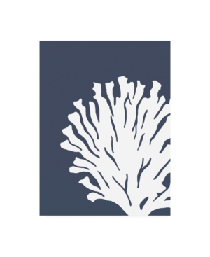 Trademark Global Fab Funky Corals White On Indigo Blue D Canvas Art In Multi