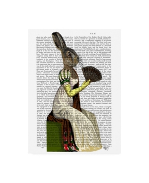 Trademark Global Fab Funky Miss Hare Canvas Art In Multi