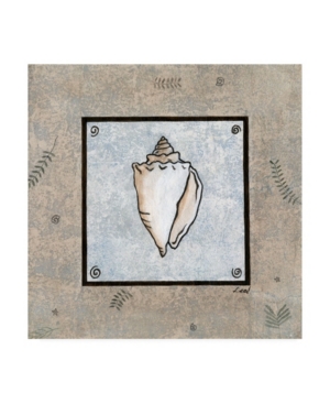 Pablo Esteban Shell on Blue Gray 2 Canvas Art - 155