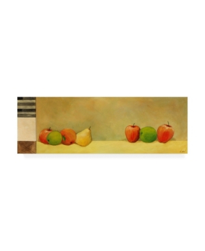 Trademark Global Pablo Esteban Pears Apples Green 1 Canvas Art In Multi