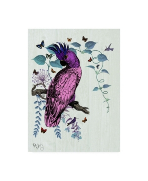 Trademark Global Fab Funky Pink Parrot Canvas Art In Multi