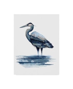 Trademark Global Grace Popp Azure Heron I Canvas Art In Multi