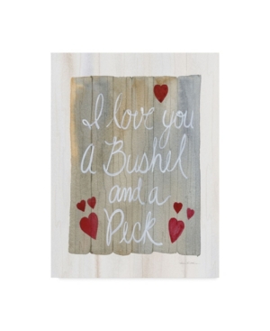 Kathleen Parr Mckenna Rustic Valentine Bushel and a Peck Canvas Art - 20