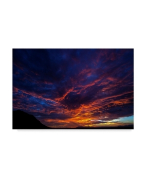 Trademark Global Pixie Pics Red Clouds Under Hills I Canvas Art In Multi