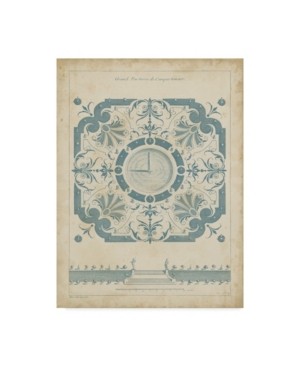 Dezallier Dargenville Garden Design in Blue Ii Canvas Art - 20