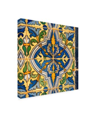 Trademark Global Philippe Hugonnard Made in Spain 3 Details of Oriental Mosaic Canvas Art - 19.5" x 26"