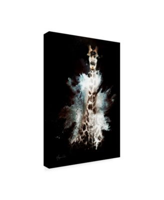 Trademark Global Philippe Hugonnard Wild Explosion Collection - the Giraffe Canvas Art - 36.5" x 48"