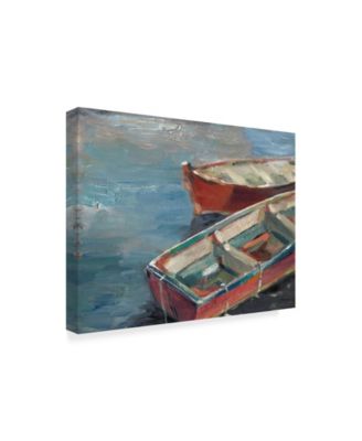 Ethan Harper Boats By the Lake I Canvas Art - 20" x 25"