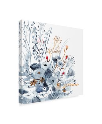 Victoria Borges Indigo & Ochre II Canvas Art - 15" x 20"