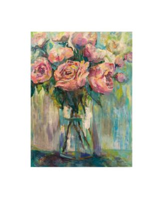 Trademark Global Jeanette Vertentes Peony Play Canvas Art - 15.5