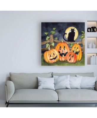 Kathleen Parr McKenna Haunting Halloween Night I No Border Canvas Art - 36.5" x 48"
