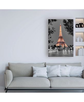 Alan Blaustein Nuit sur la Seine Canvas Art - 19.5" x 26"