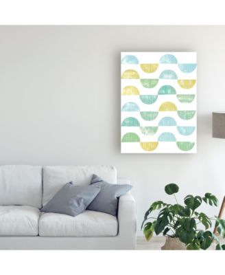 Trademark Global Grace Popp Semi Circle Block Print I Canvas Art - 20" x 25"