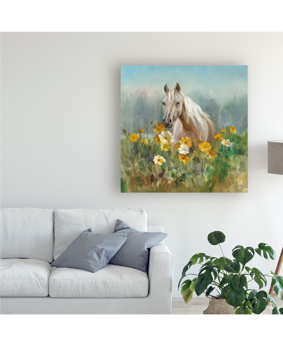Danhui Nai Farm and Field Ii Canvas Art -