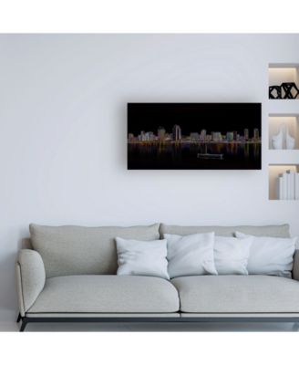 Trademark Global Ellicia Amando San Diego Glowing Canvas Art - 36.5" x 48"