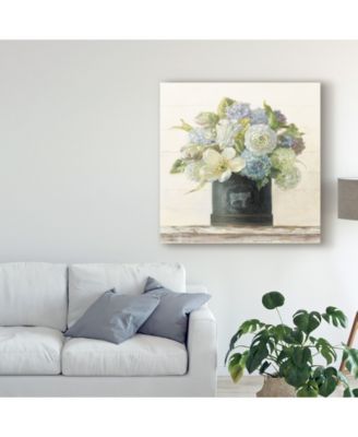 Danhui Nai Tulips in Hatbox Shiplap Canvas Art - 20" x 25"