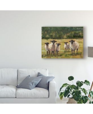 Ethan Harper Sheep Family I Canvas Art - 20" x 25"