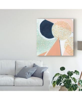 Trademark Global Grace Popp Peach Eclipse V Canvas Art - 15" x 20"