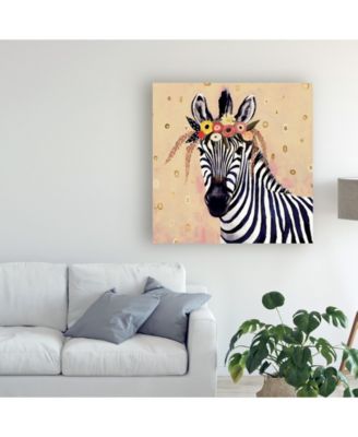 Trademark Global Victoria Borges Klimt Zebra II Canvas Art - 15" x 20"