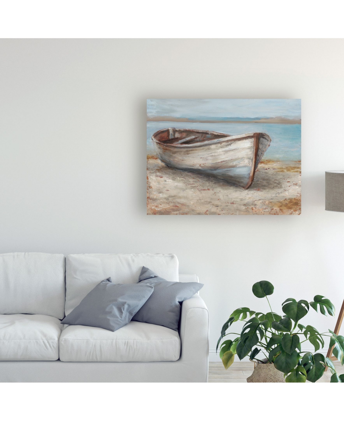 Ethan Harper Whitewashed Boat I Canvas Art -