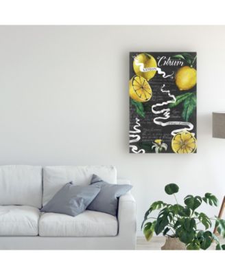 Trademark Global Grace Popp Chalkboard Citrus I Canvas Art - 20" x 25"