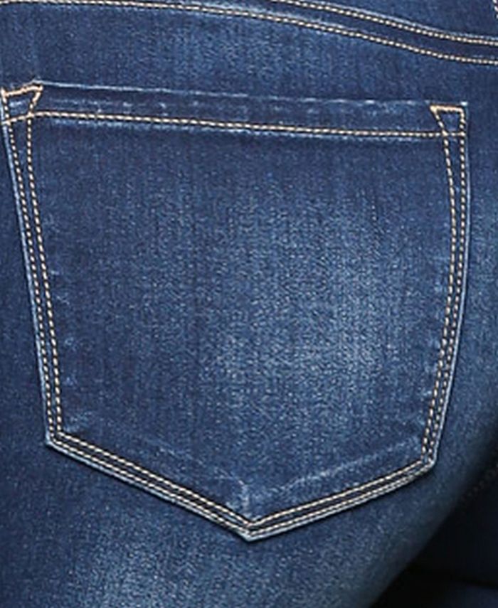 Vervet Mid Rise Dark Wash Slim Straight Ankle Jeans