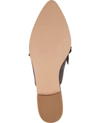 Women's Kessie Ruffle Pointed Toe Slip On Mules