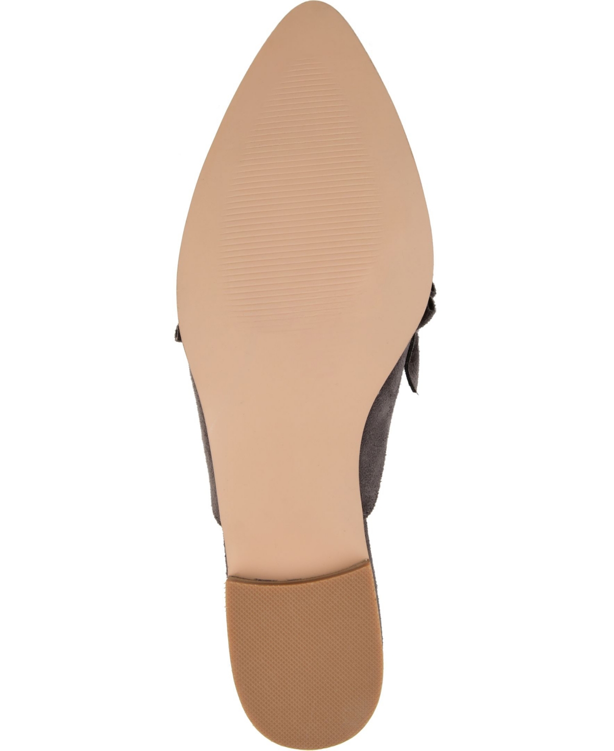 Journee Collection Women's Kessie Ruffle Pointed Toe Slip On Mules