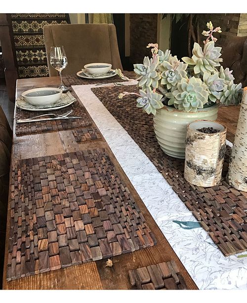 Hipo Modern Living Rosewood Placemats, Set Of 2 & Reviews Table