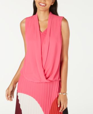 macys sleeveless tops