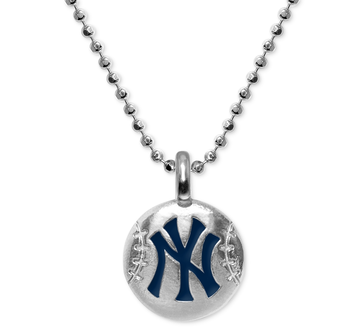 New York Yankees 16" Pendant Necklace in Sterling Silver - Sterling Silver