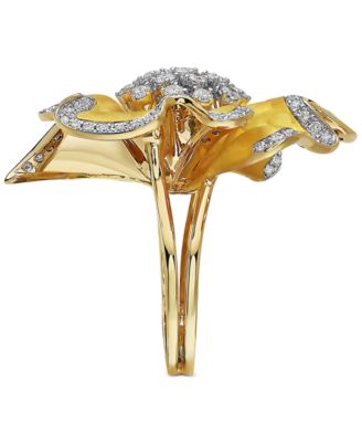EFFY&reg; Diamond Flower Statement Ring (1-3/8 ct. t.w.) in 14k Gold