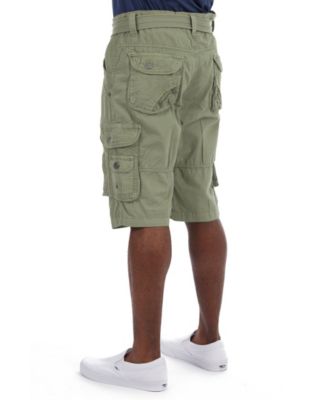 Belted Double Pocket Cargo Shorts 