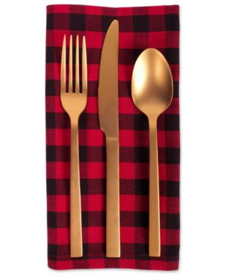 Logger Check Napkin, Set of 6