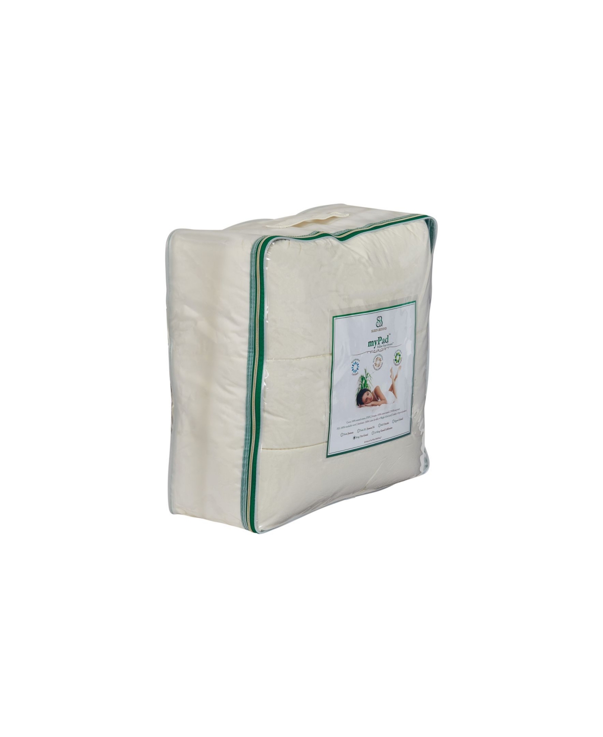 Sleep & Beyond Mypad Washable Wool Mattress Pad