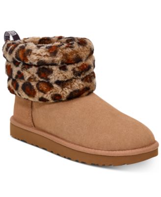 ugg classic mini fluff quilted boot