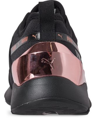 puma women's muse metallic casual sneakers from finish line