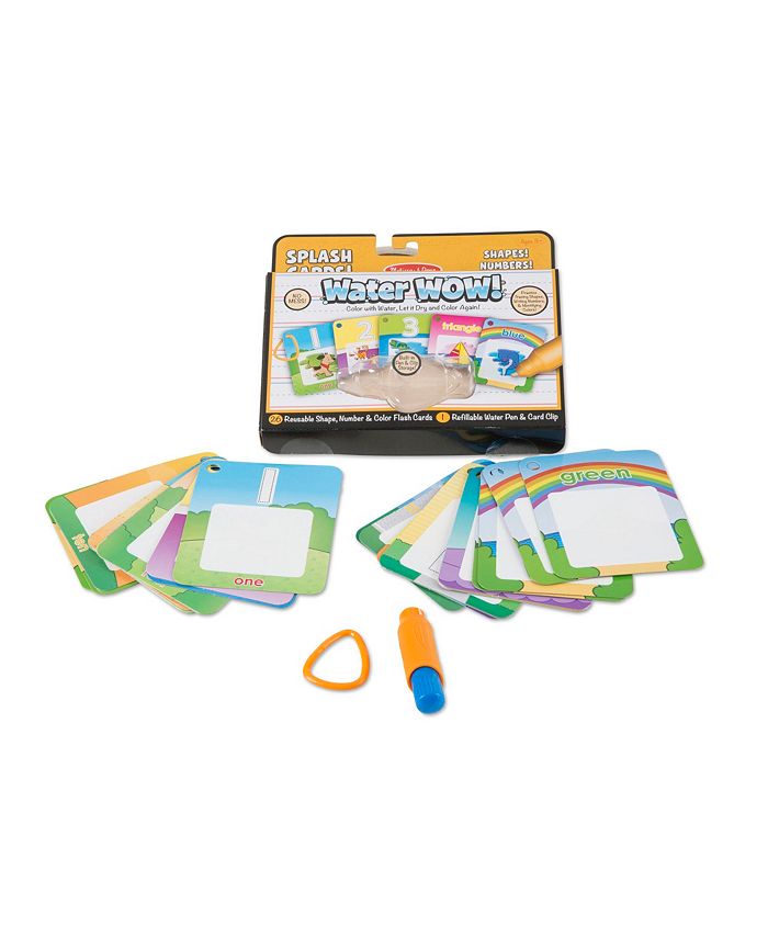 Melissa and Doug - Water Wow - Splash Cards Shapes, Numbers  Colors