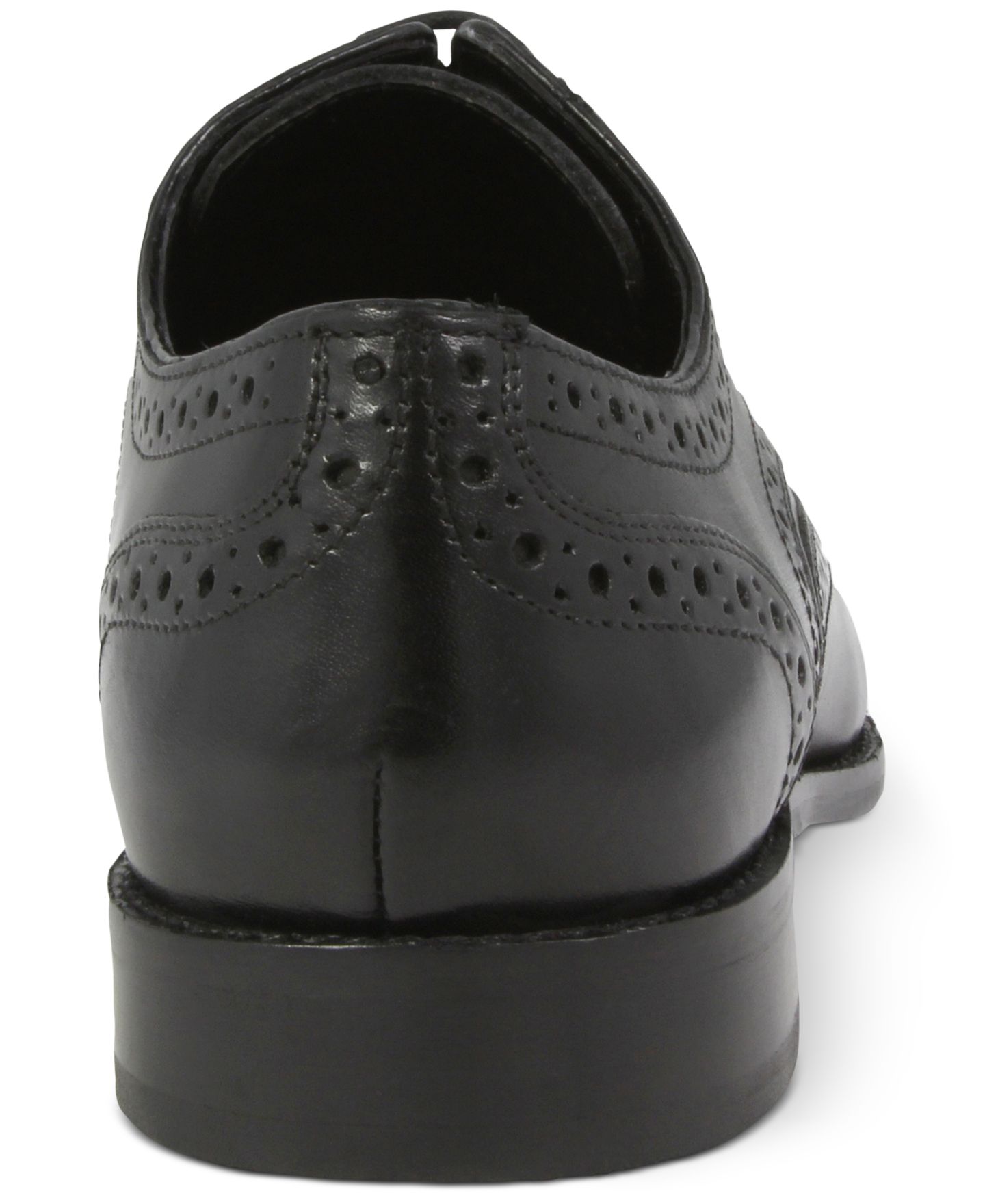 Мужские туфли Nunn Bush Nelson Wingtip Oxfords, цвет: Чёрный — фото 4