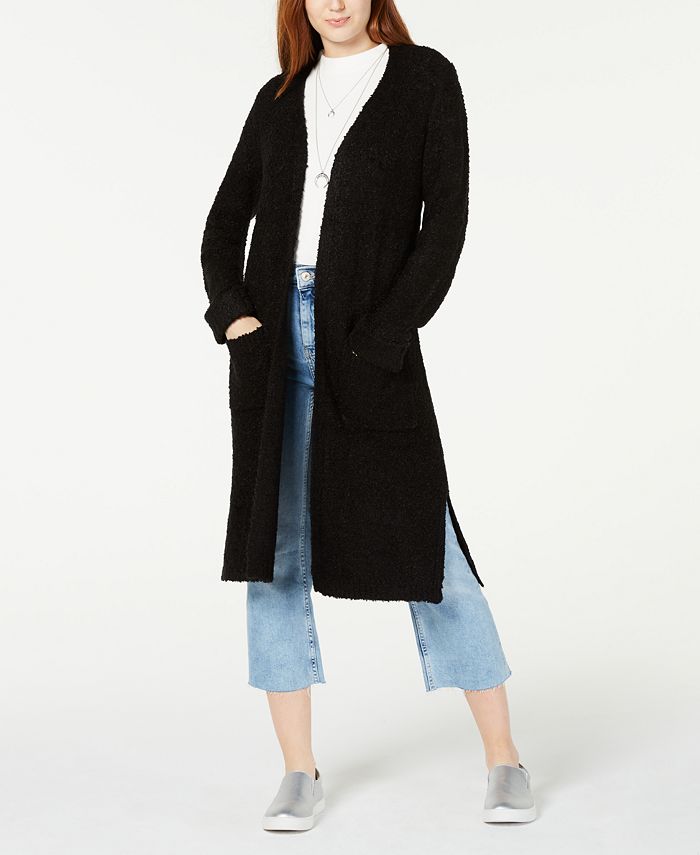 Hooked Up by IOT Juniors' Textured Duster Cardigan - Macy's